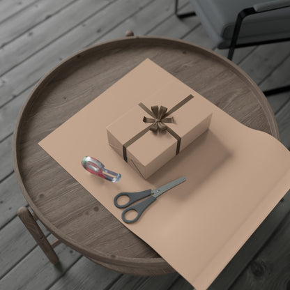 Classic Tan Gift Wrapping Paper – Minimalist Solid Neutral for Elevated Gifting
