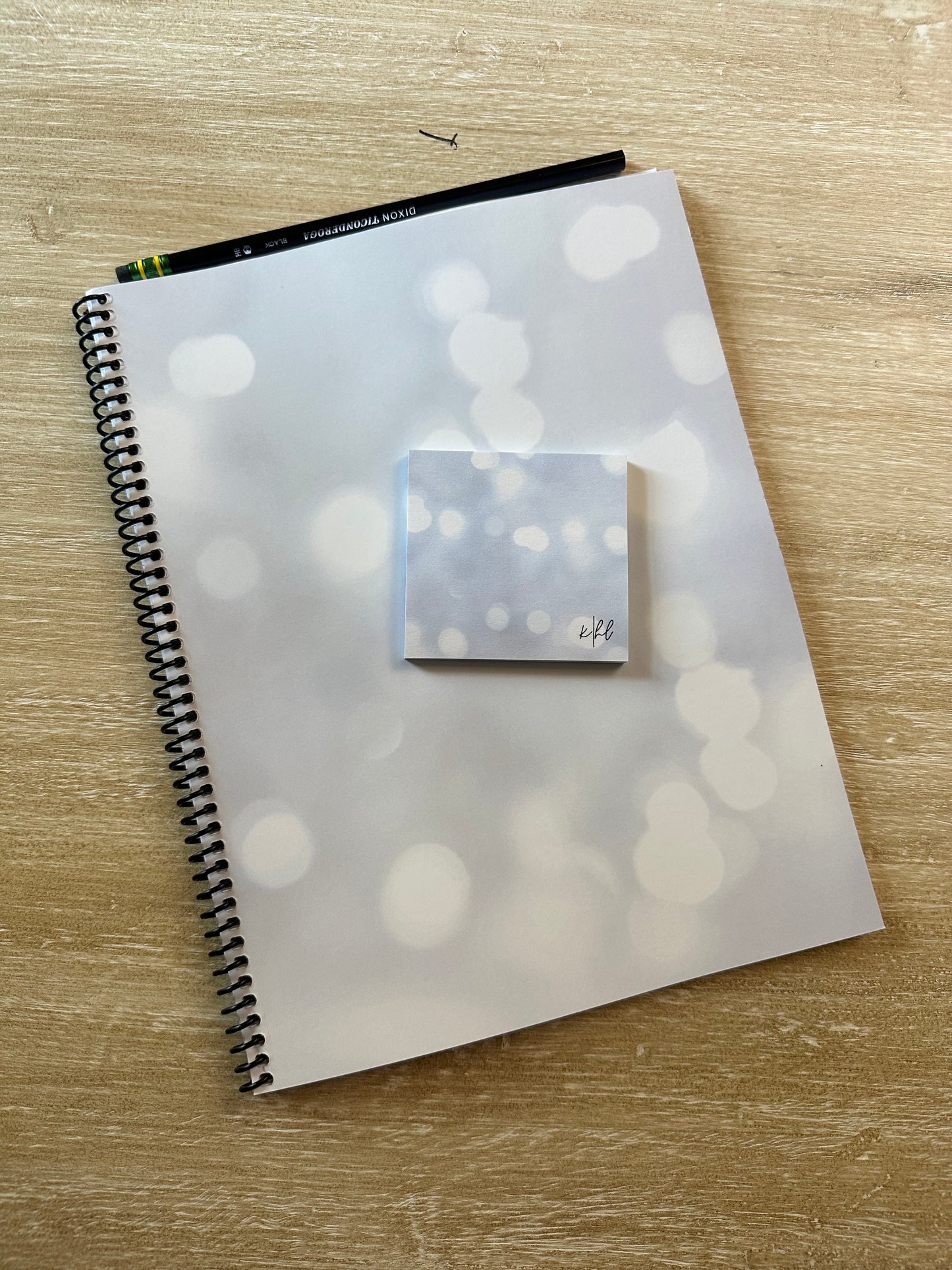 White Sparkle Notebook