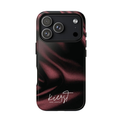Signature Velvet Noir Silk Print iPhone Case