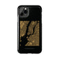 Black and Gold NYC Map iPhone Case