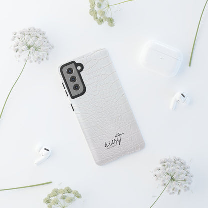 White Alligator Samsung Galaxy Case | Classic Texture Meets Modern Edge