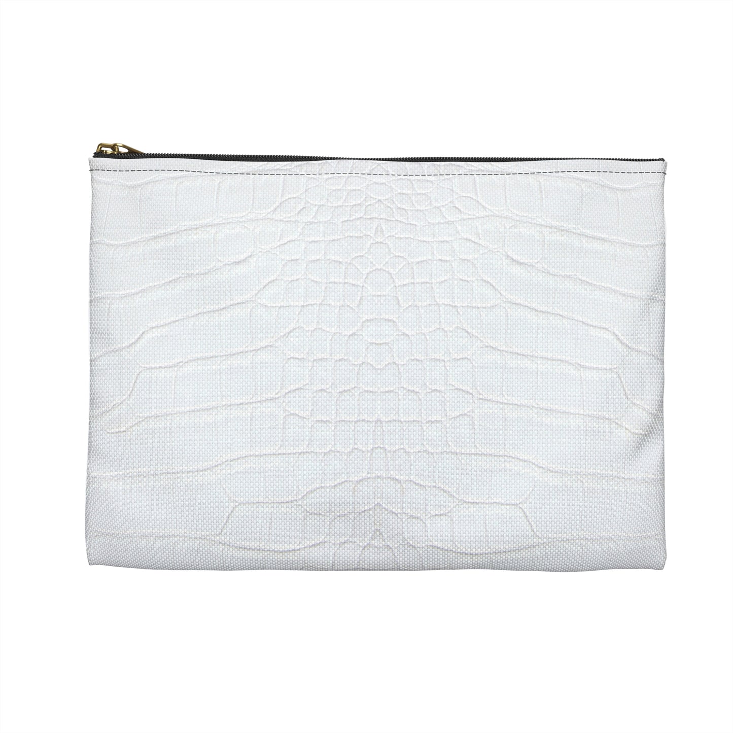 White Alligator Accessory Pouch