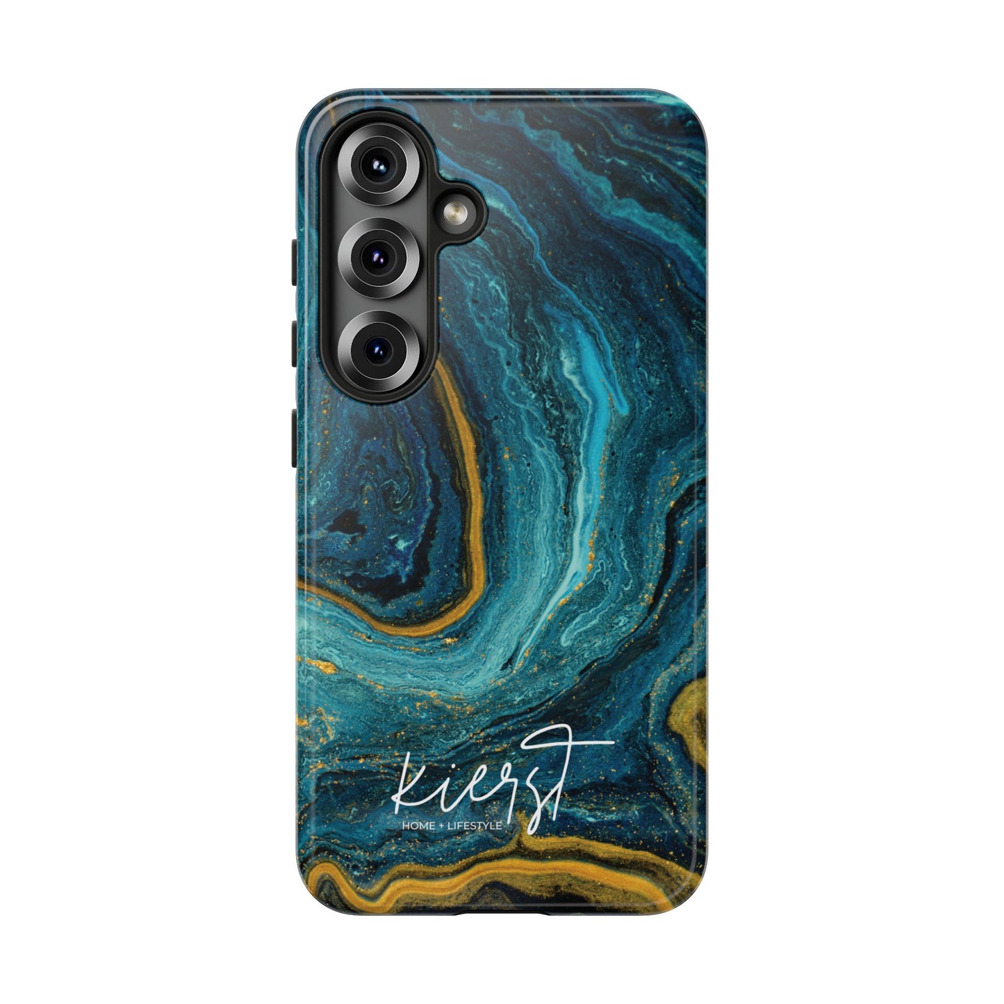 Teal & Gold Marble Samsung Galaxy Case