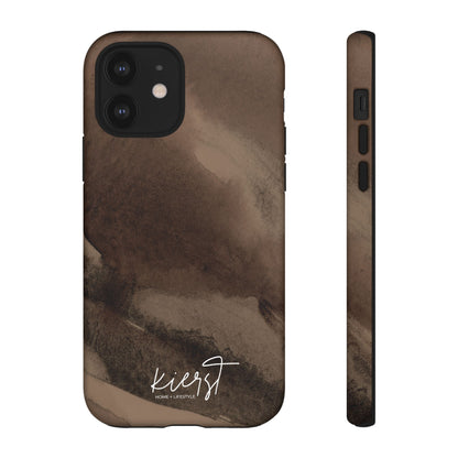 Brown Abstract iPhone Case