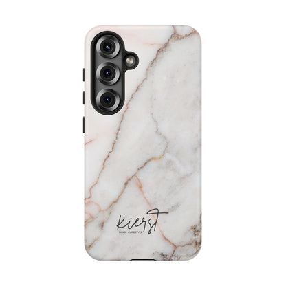 Warm White Marble Samsung Galaxy Phone Case