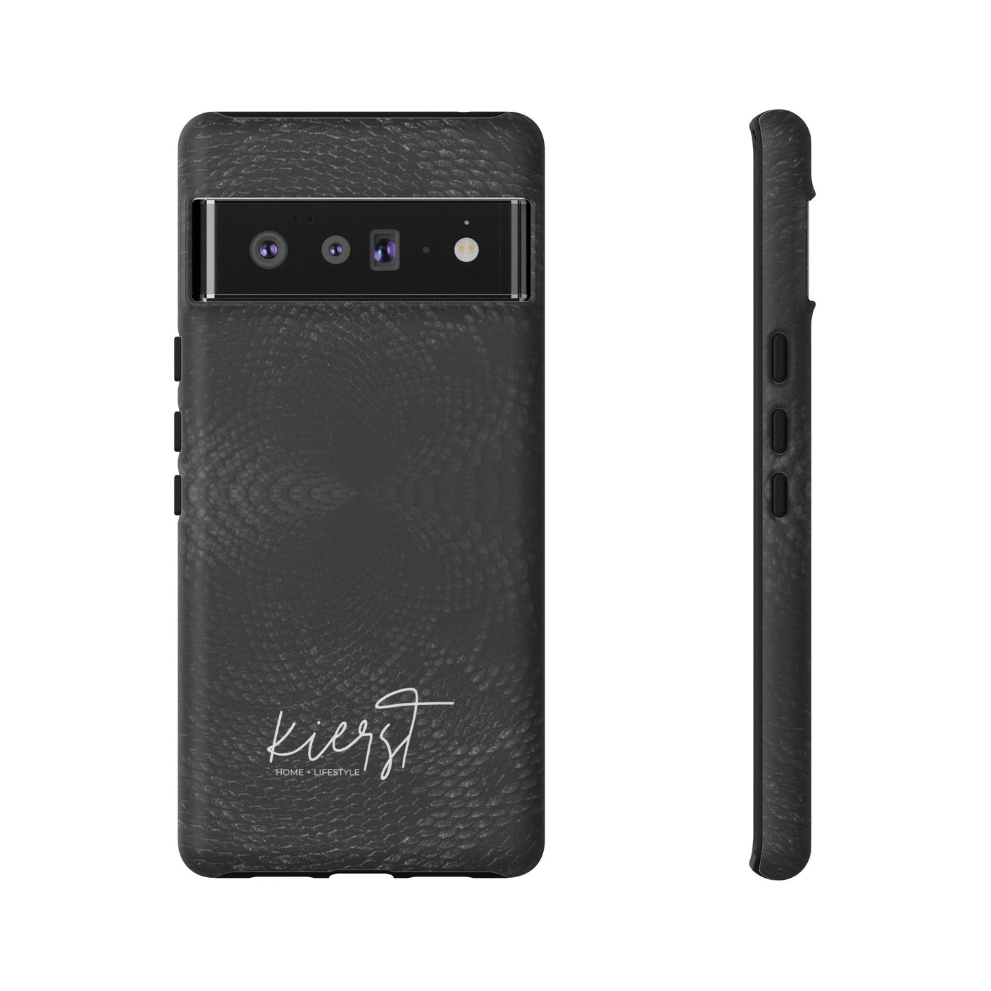Black + Grey Snake Print Google Pixel Phone Case