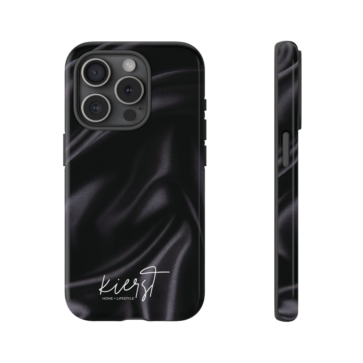 Black Silk Print iPhone Case