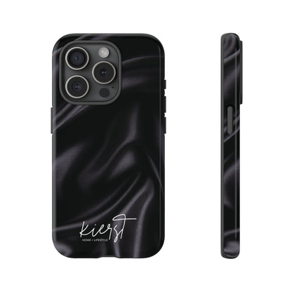 Black Silk Print iPhone Case