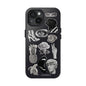 Black & White Vintage Sticker Design iPhone Case