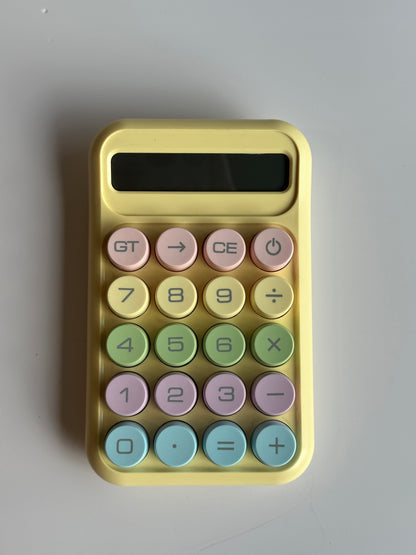 Small Colorful Desk Calculator