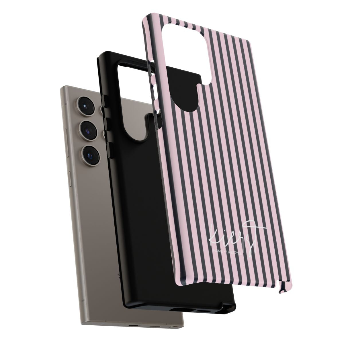 Signature Pink + Signature Storm Stripe Samsung Galaxy Phone Case