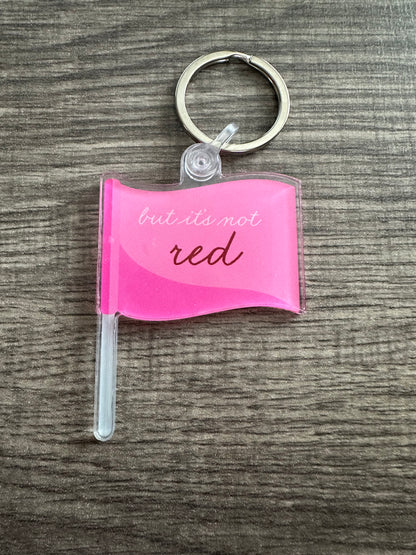 Red Flag Acrylic Keychains