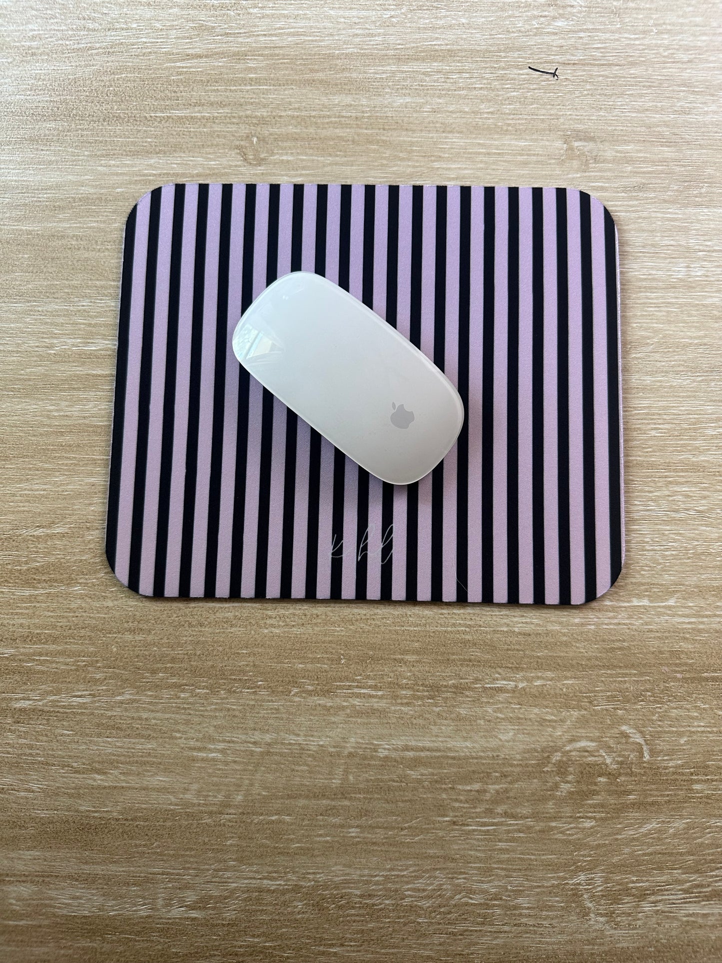 Pink + Signature Storm Stripe Mouse Pad