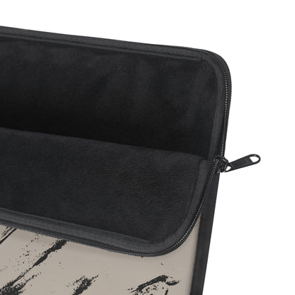 Black Marble on Cool Taupe Laptop Sleeve | Bold Neutrals, Elevated Style