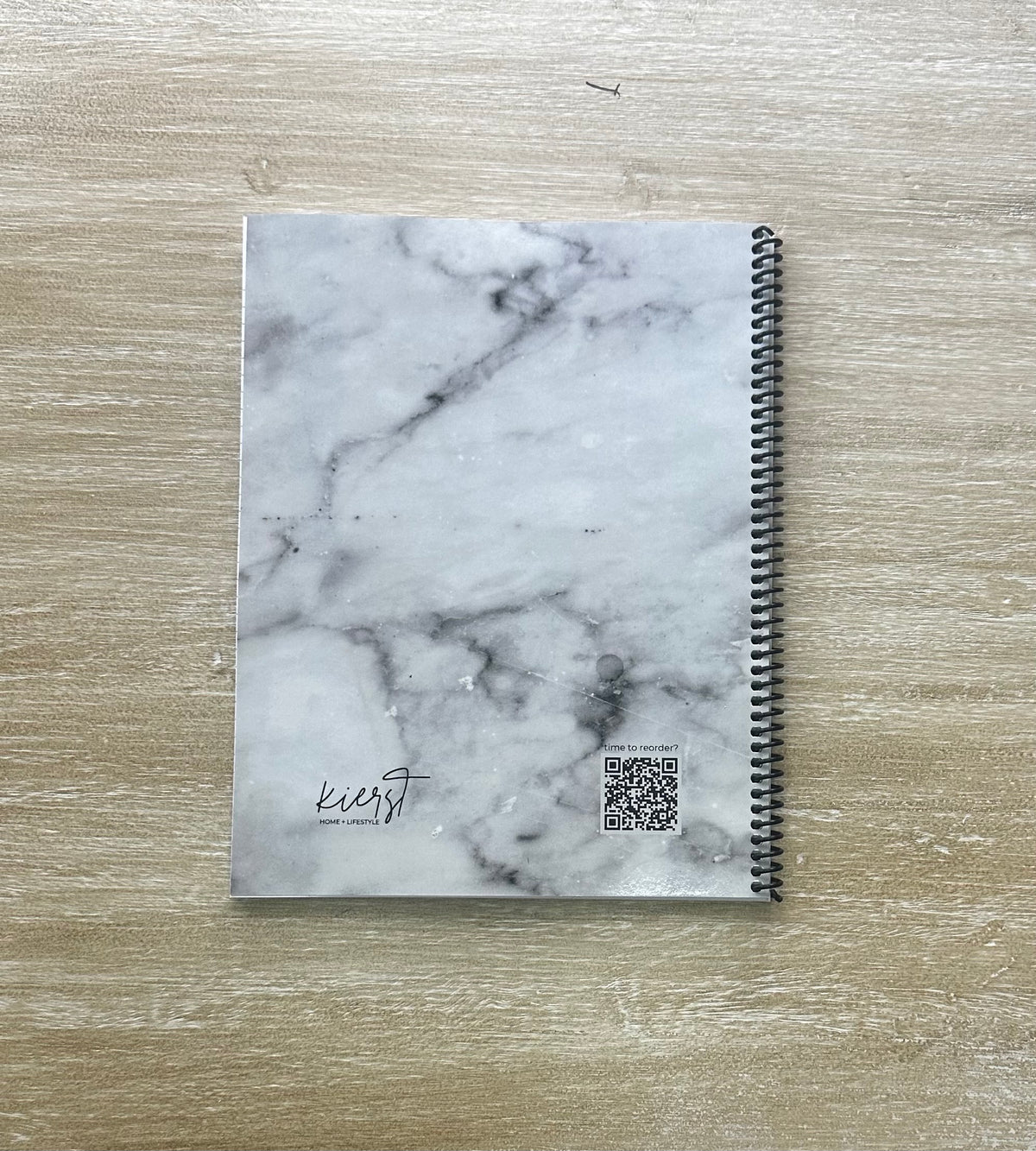 Lived-In Grey Marble Notebook