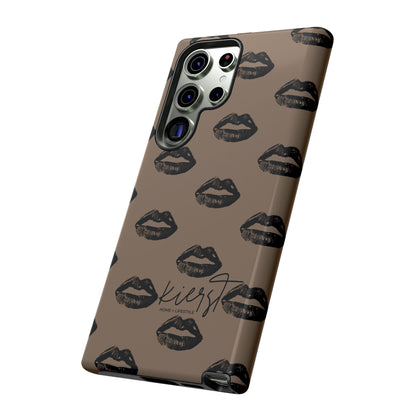 Black Lips and Mocha Samsung Galaxy Phone Case