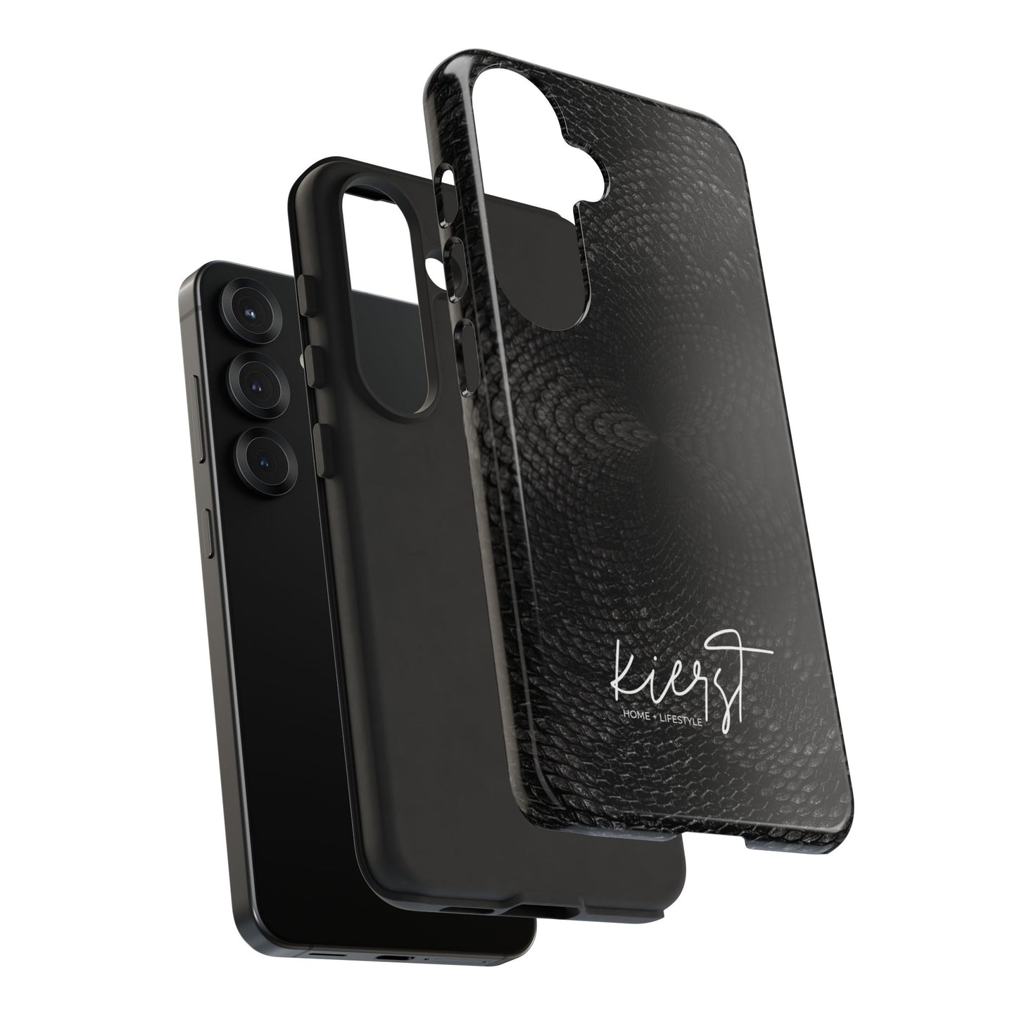 Black + Grey Snake Print Samsung Galaxy Phone Case