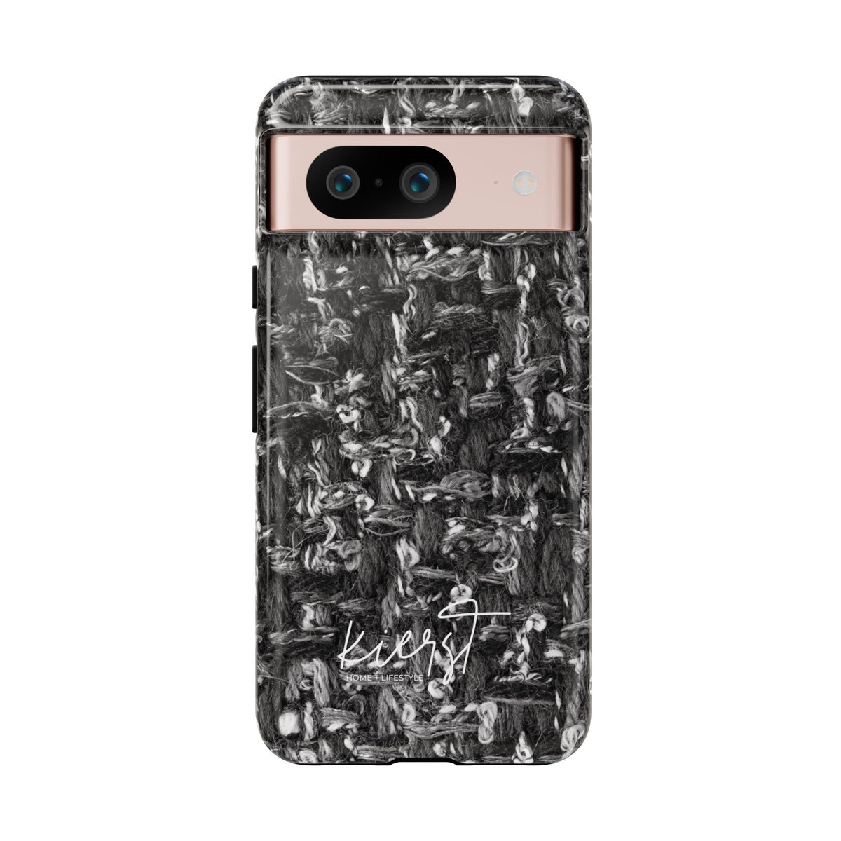 Grey Tweed Print Google Pixel Phone Case