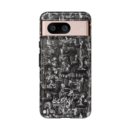 Grey Tweed Print Google Pixel Phone Case