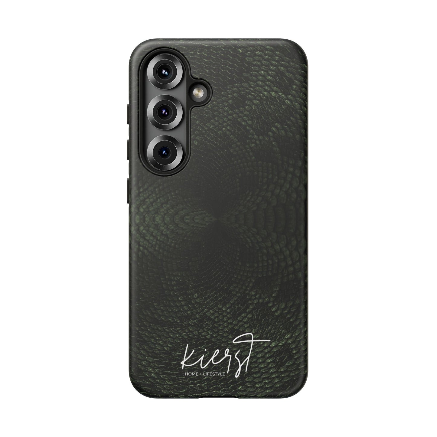 Deep Rich Green Snake Print Samsung Galaxy Phone Case