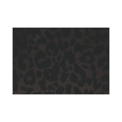 Black Leopard Gift Wrapping Paper
