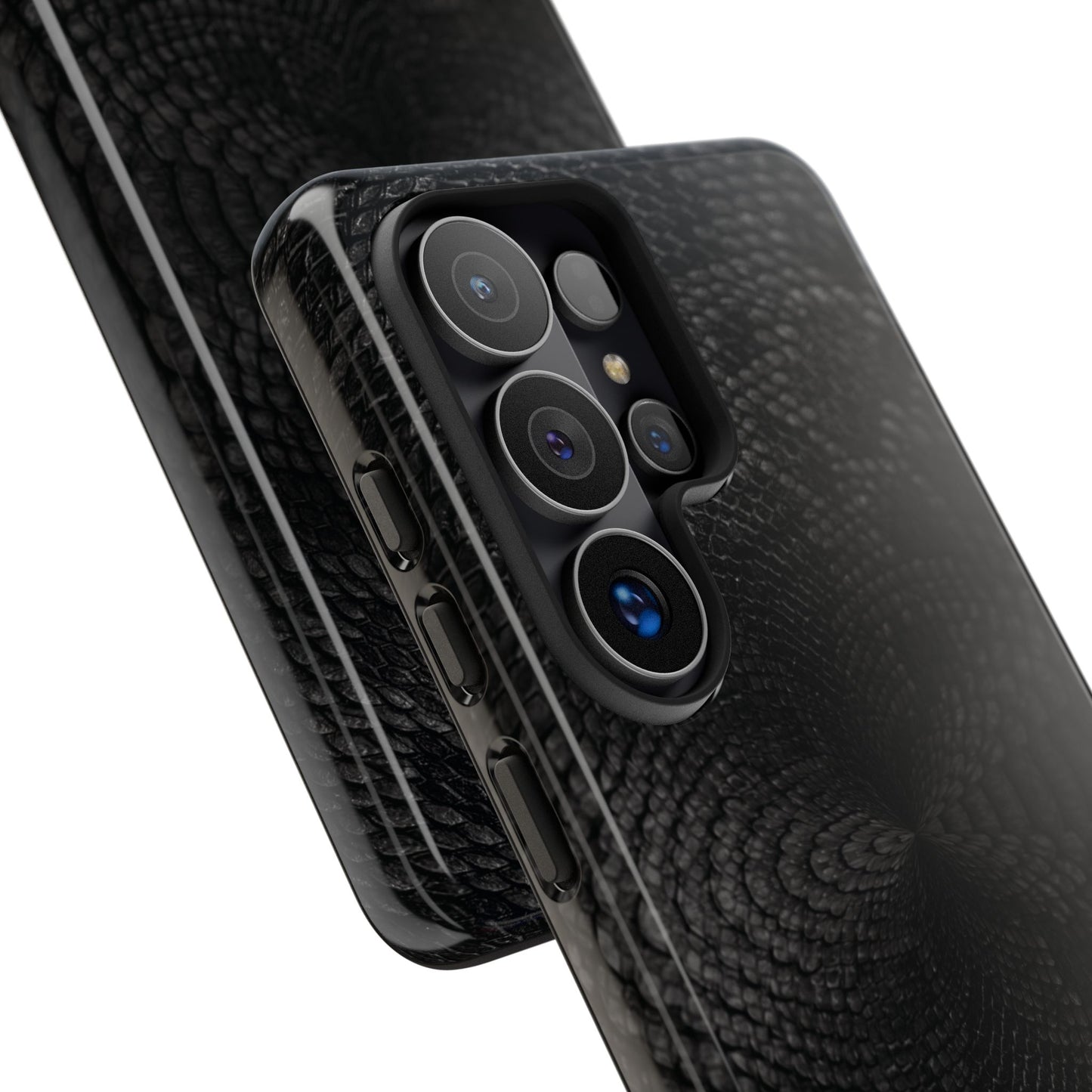 Black + Grey Snake Print Samsung Galaxy Phone Case