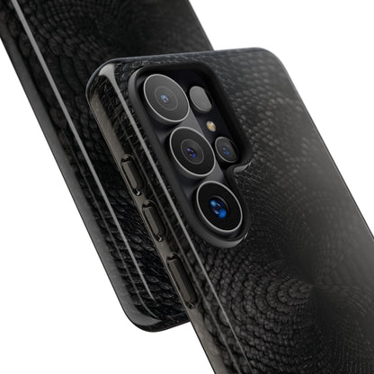 Black + Grey Snake Print Samsung Galaxy Phone Case