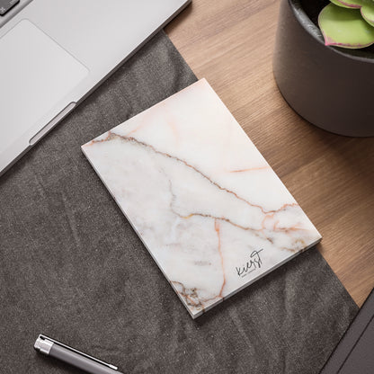Warm White Marble Post-it® Note Pad | Elegant Stone-Inspired Sticky Notes for Office & Home