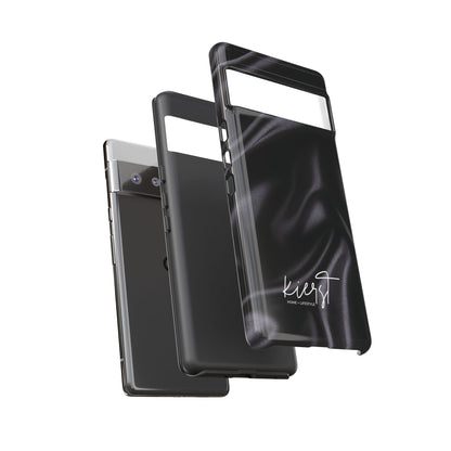 Black Silk Print Google Pixel Phone Case