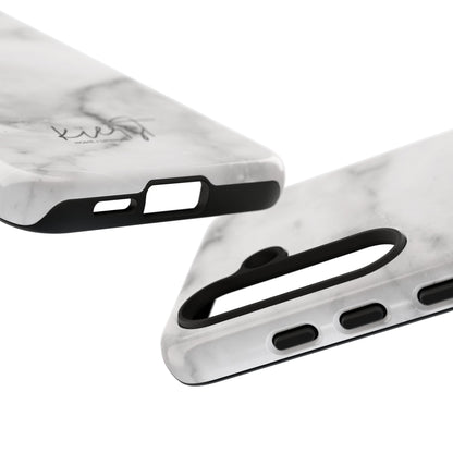 Lived-In White and Grey Marble Samsung Galaxy Case | Soft Strength, Redefined