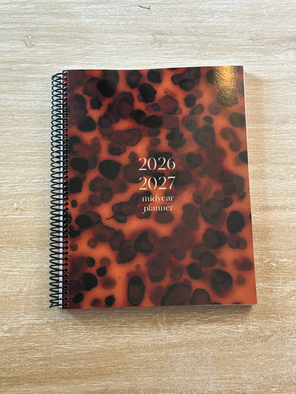 2026 - 2027 Ember Tortoise Mid Year Lifestyle Planner