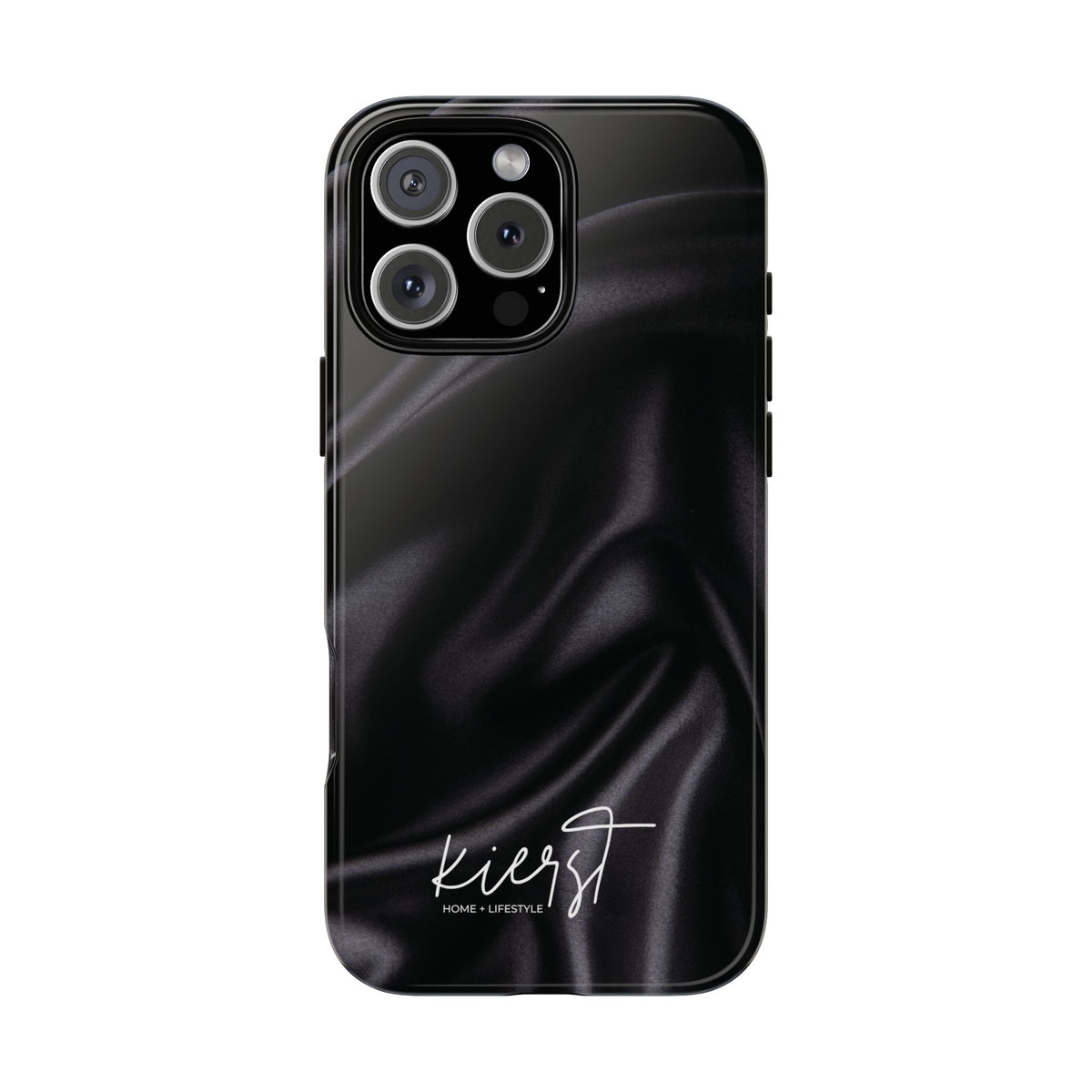 Black Silk Print iPhone Case