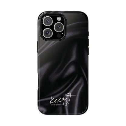 Black Silk Print iPhone Case