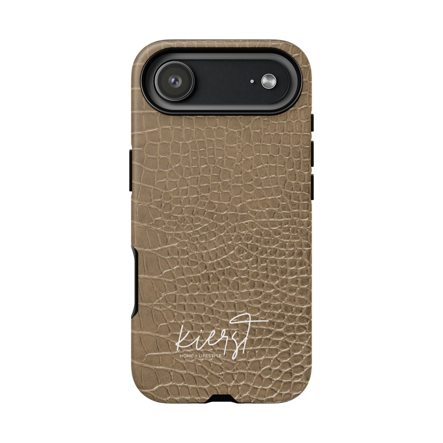 Tan Alligator Print iPhone Cas