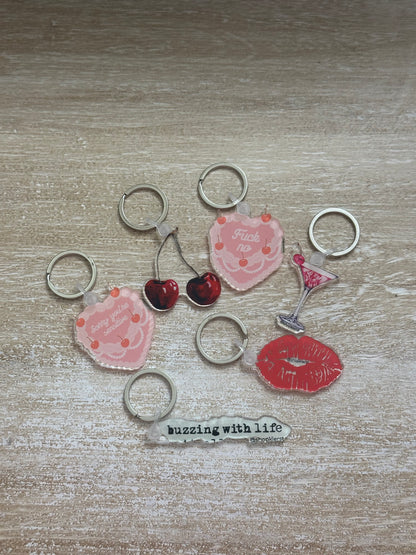 Buzzing with Life Acrylic Keychain