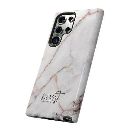 Warm White Marble Samsung Galaxy Phone Case