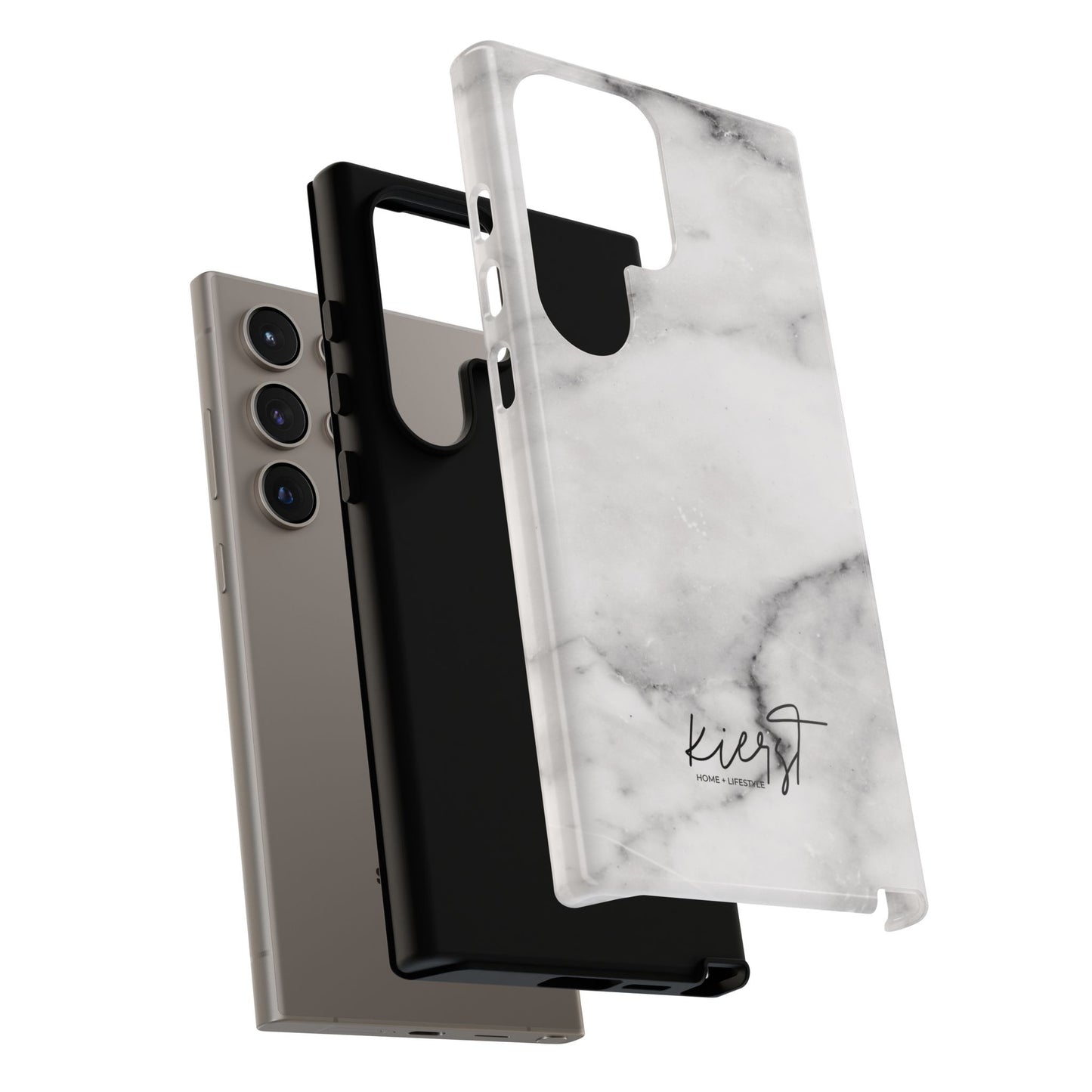 Lived-In White and Grey Marble Samsung Galaxy Case | Soft Strength, Redefined