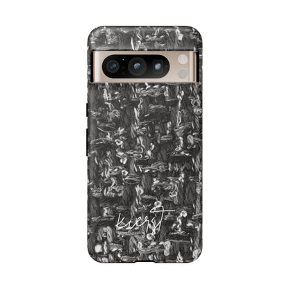Grey Tweed Print Google Pixel Phone Case