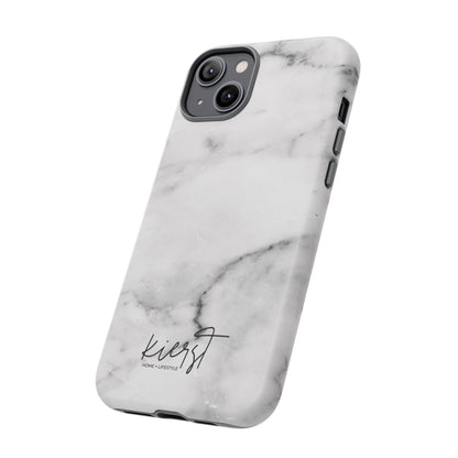 Lived-In White and Grey Marble iPhone Case | Curated Calm, Captured in Marble