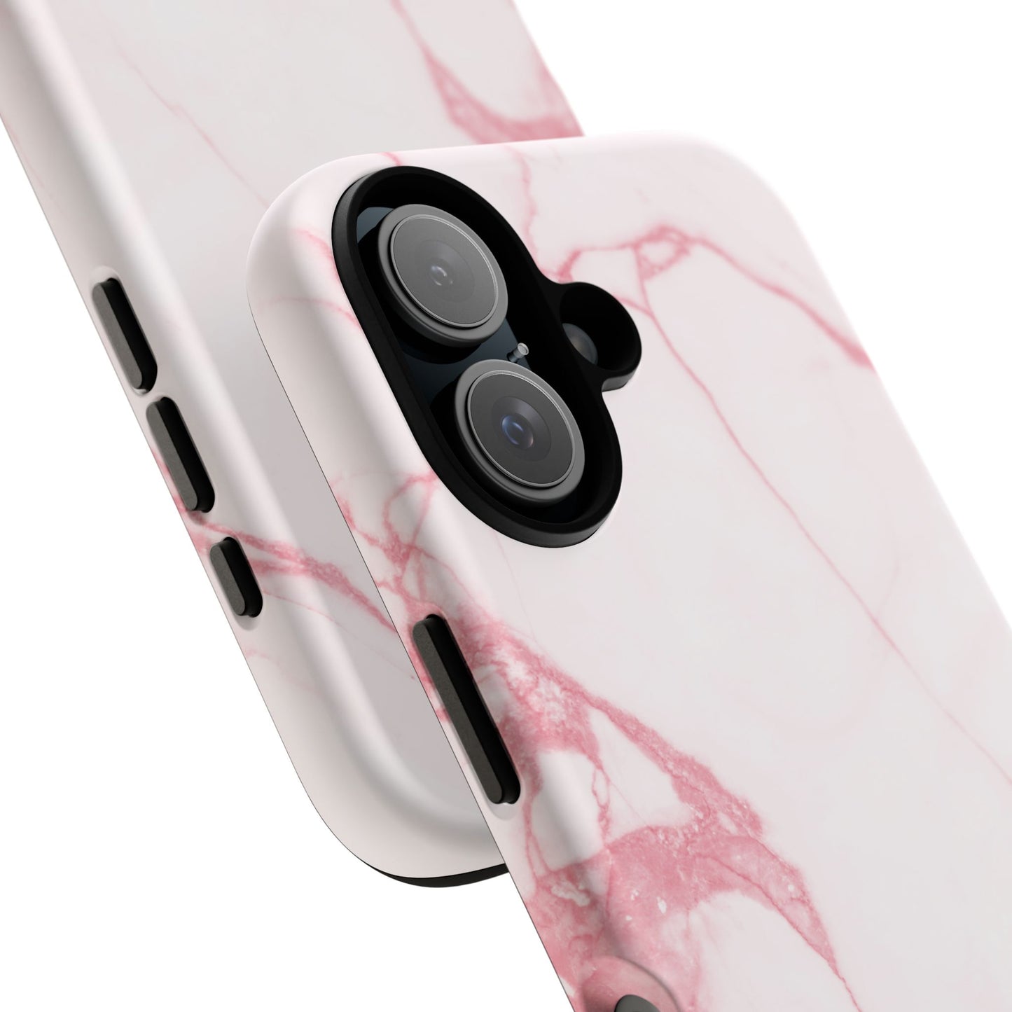 Pink & White Marble iPhone Case | Classic Elegance, Feminine Twist