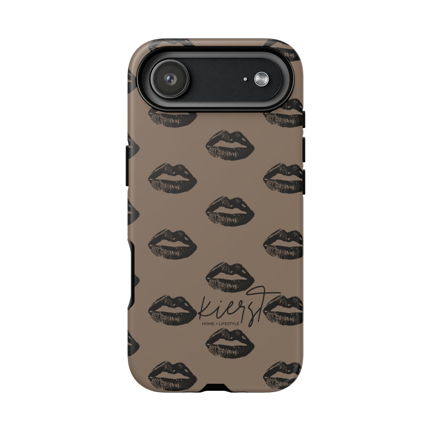 Black Lips and Mocha iPhone Case