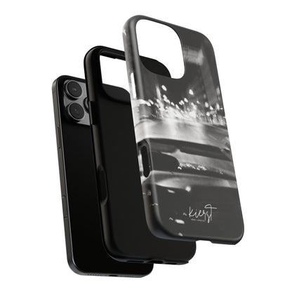 Faded Summer Nights iPhone Case | A Cinematic Blur of City Lights and Nostalgia
