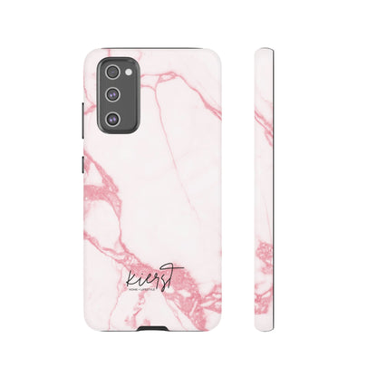 Pink & White Marble Samsung Galaxy Phone Case | Feminine, Polished, and Quietly Bold