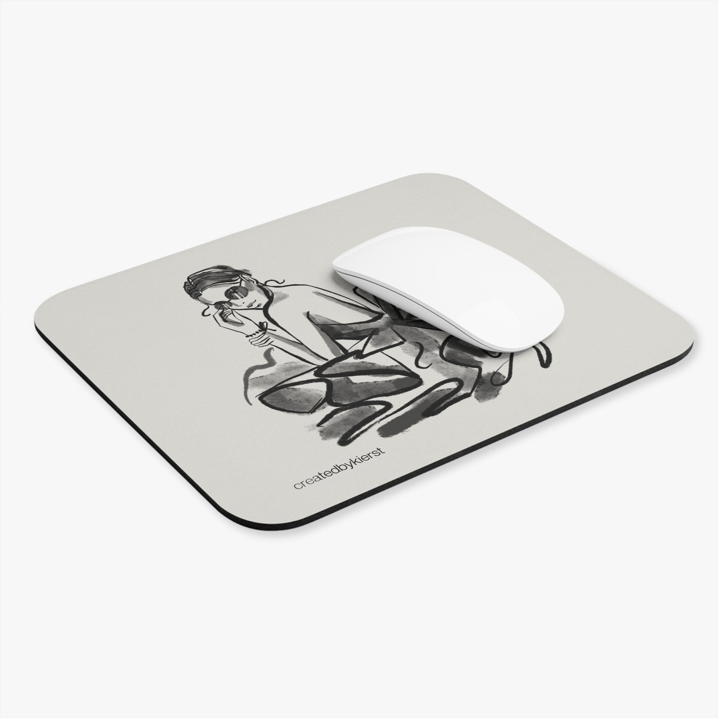 Fashion Tulle Dress Mouse Pad (Rectangle)