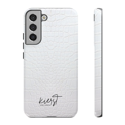 White Alligator Samsung Galaxy Case | Classic Texture Meets Modern Edge