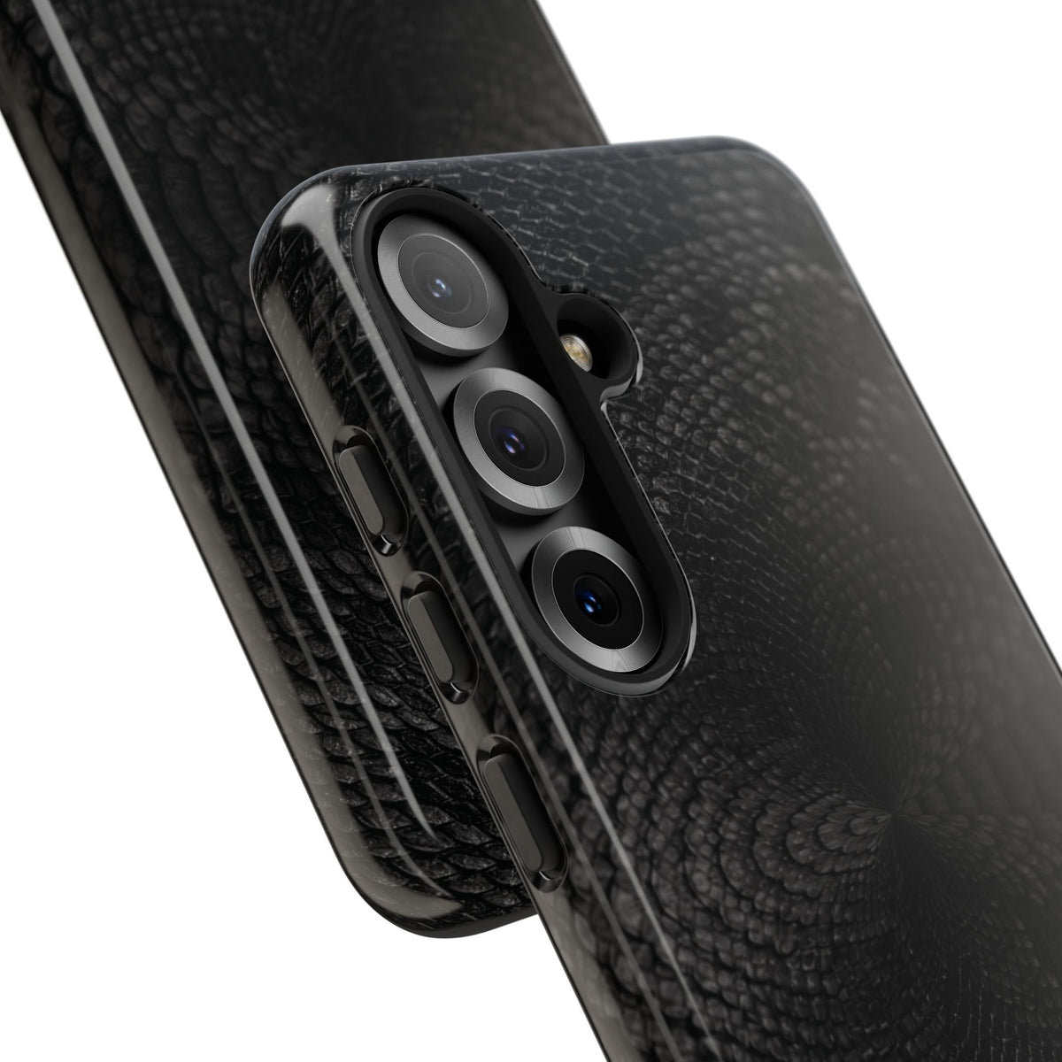 Black + Grey Snake Print Samsung Galaxy Phone Case