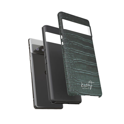 Emerald Crocodile Google Pixel Case | Luxe Texture, Everyday Strength