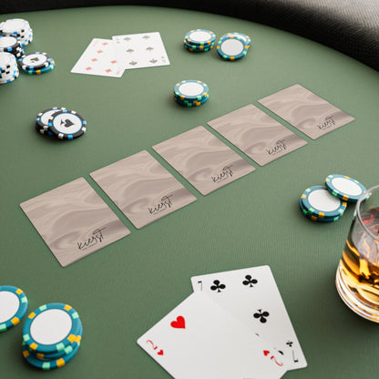 Taupe Dunes Poker Playing Cards