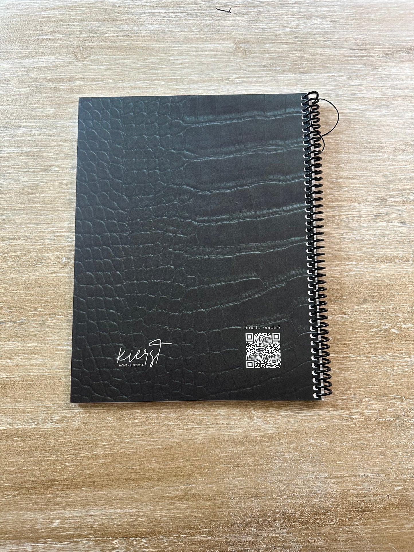 Emerald Crocodile Print Notebook