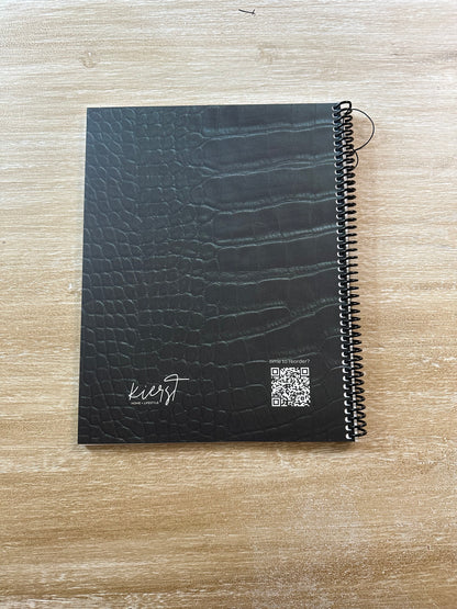 Emerald Crocodile Print Notebook